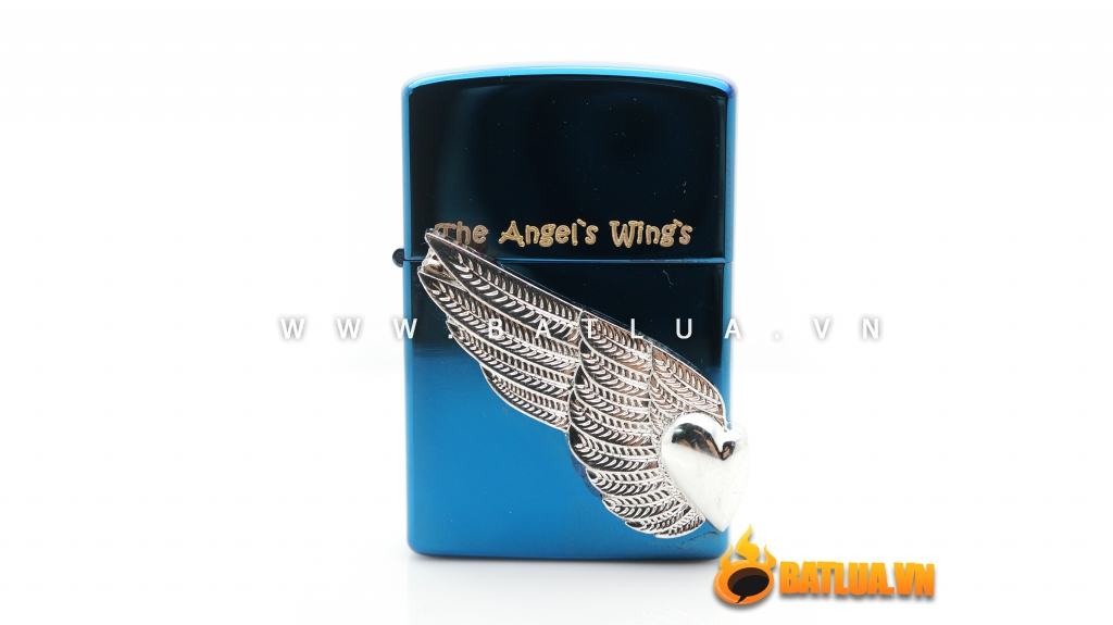 Bật lửa Star kiểu dáng zippo logo nổi đôi cánh thiên thần tinh tế